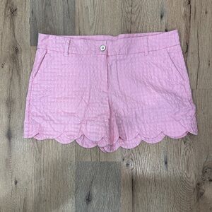 Crown & Ivy Pink Scalloped Shorts: Size 14 Women’s